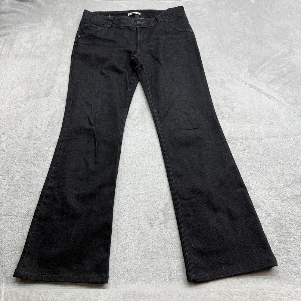 Cabi Bootcut Jeans Women Size 10 Gray Faded Black Stretch Y2K Fall Fashion Denim